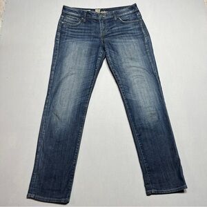 Kut from the Kloth Catherine Boyfriend Blue Straight Jeans Classic Style Size 8